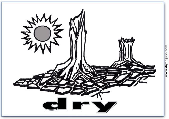 dry – English word flashcard