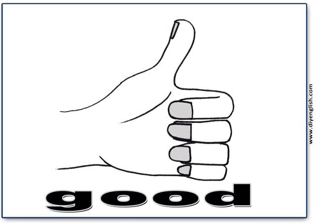good – English word flashcard
