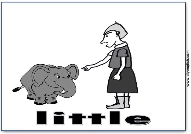 little – English word flashcard