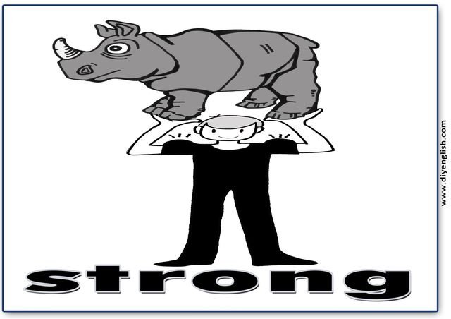 strong – English word flashcard