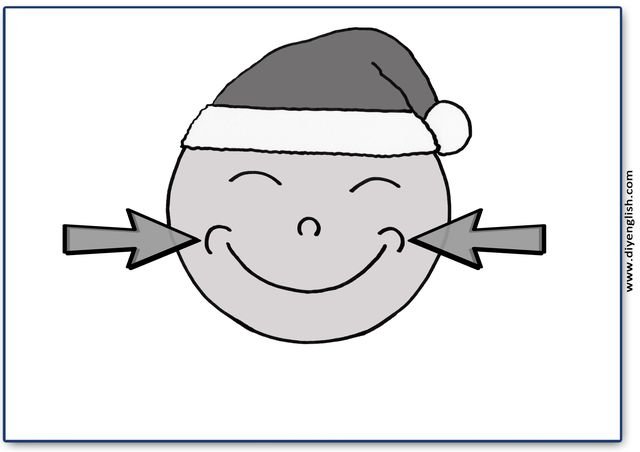 smile – Blank – colour & write flashcard