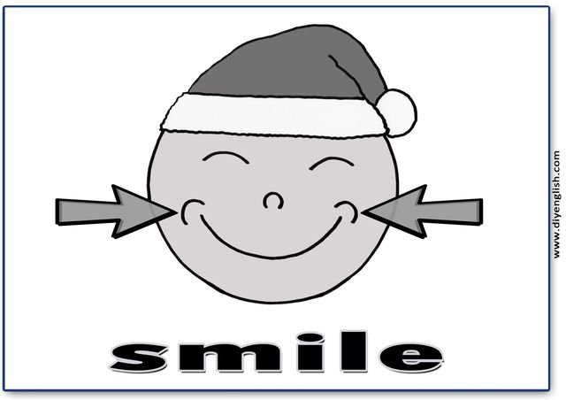 smile – English word flashcard