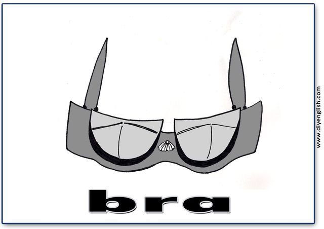 bra – English word flashcard