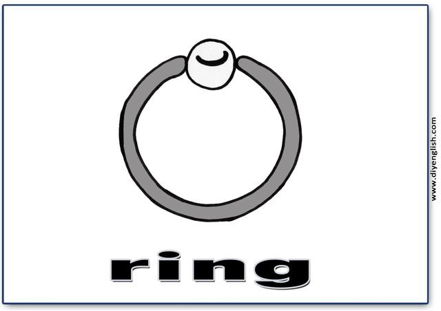 ring – English word flashcard