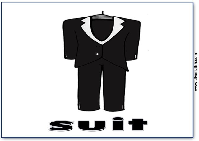 suit – English word flashcard
