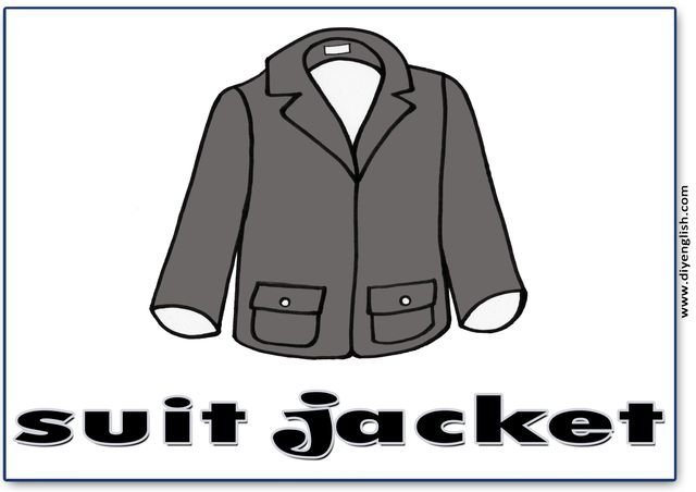 suit jacket – English word flashcard