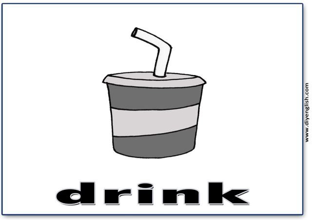 drink – English word flashcard