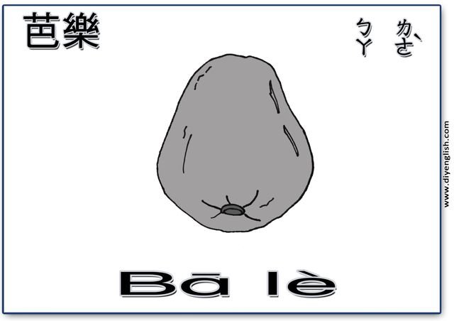 guava – Chinese & Pinyin flashcard