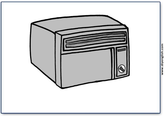 air conditioner – Blank – colour & write flashcard