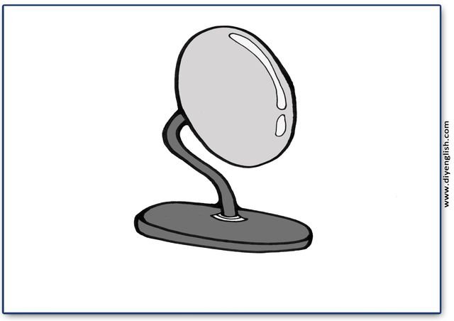 mirror – Blank – colour & write flashcard