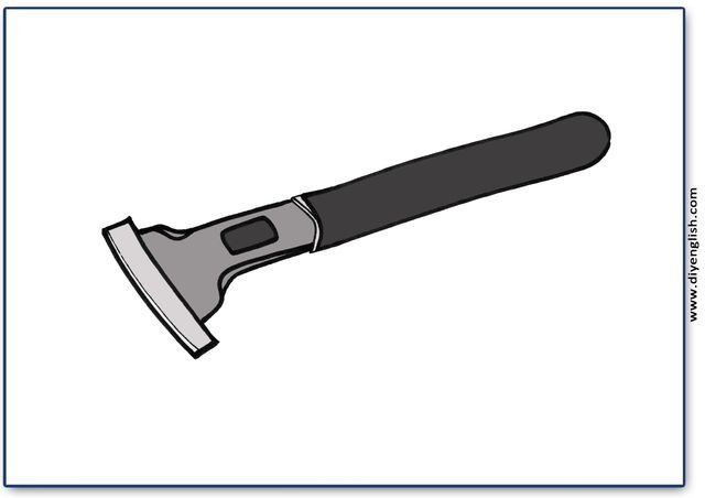 razor – Blank – colour & write flashcard