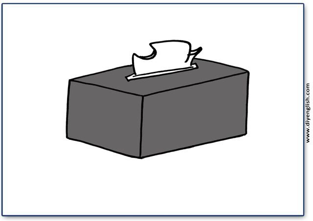 tissue – Blank – colour & write flashcard