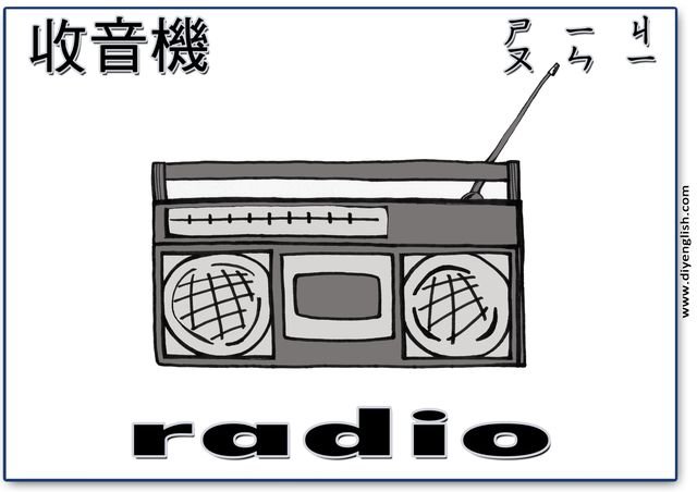 radio – Chinese & English flashcard