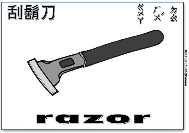 razor – Chinese & English flashcard