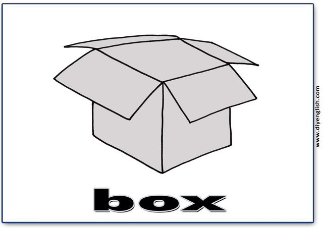 box – English word flashcard