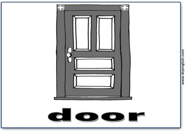 door – English word flashcard