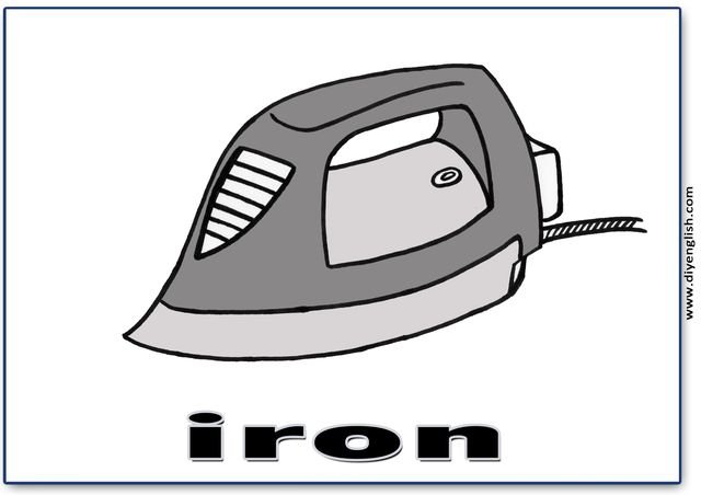 iron – English word flashcard