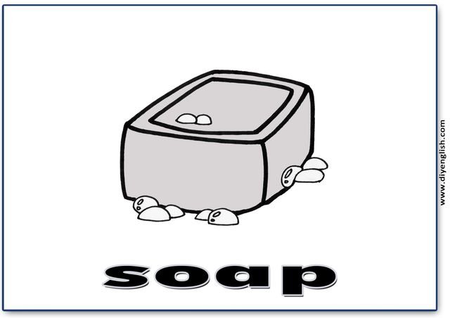 soap – English word flashcard