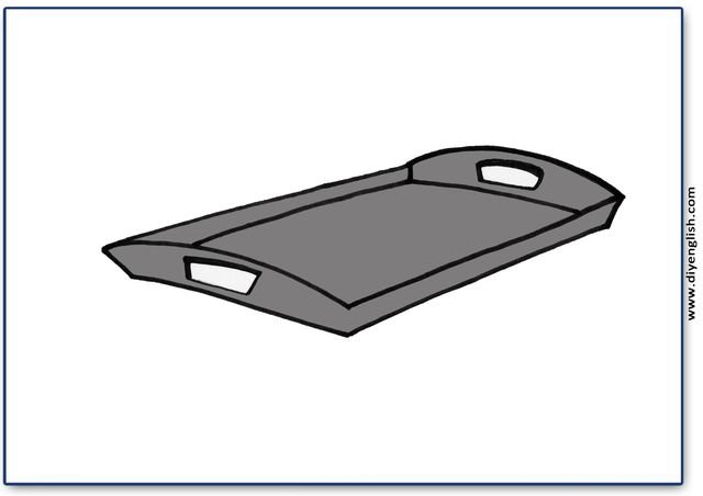tray – Blank – colour & write flashcard