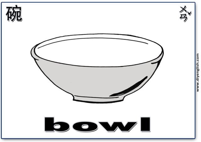 bowl – Chinese & English flashcard