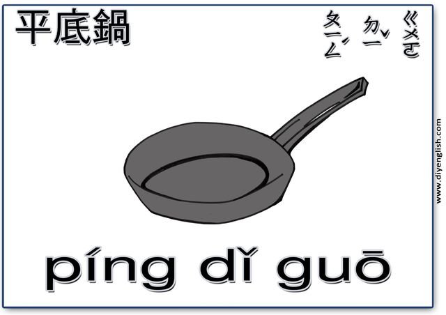pan – Chinese & Pinyin flashcard