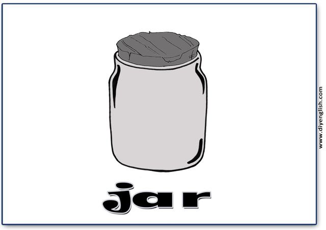 jar – English word flashcard