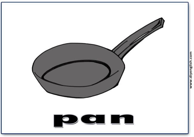 pan – English word flashcard