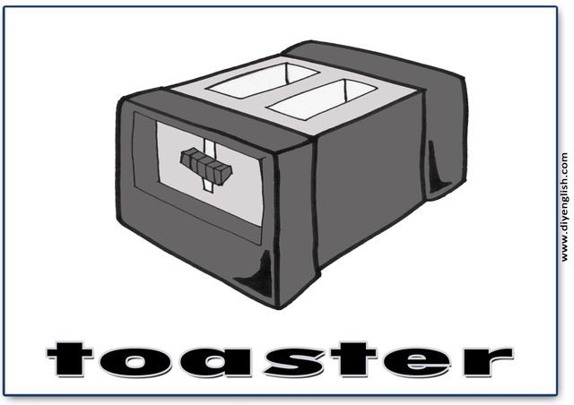 toaster – English word flashcard