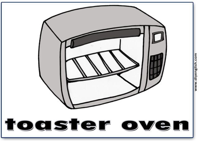toaster oven – English word flashcard