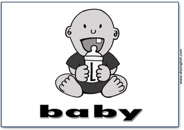 baby – English word flashcard