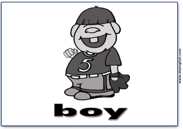 boy – English word flashcard