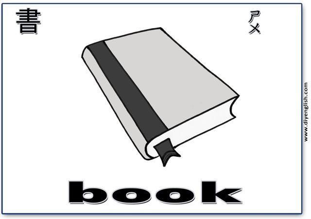 book – Chinese & English flashcard