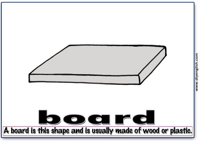 board – Word & fun-fact sentence flashcard