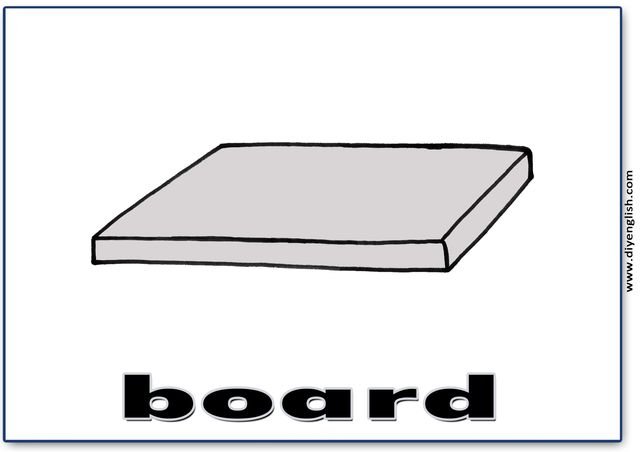 board – English word flashcard