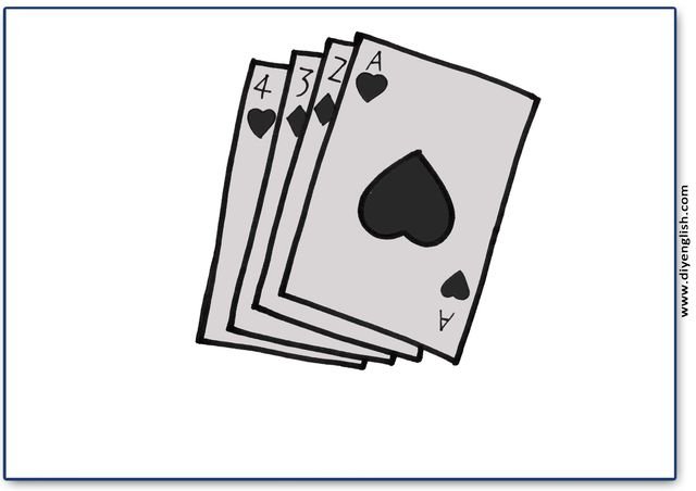 playing cards – Blank – colour & write flashcard