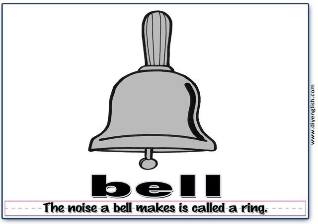 bell – Word & fun-fact sentence flashcard