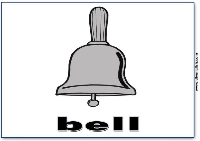 bell – English word flashcard