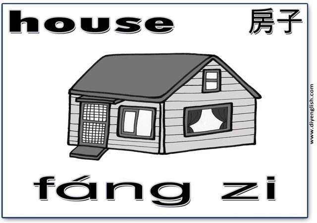 house – Chinese & Pinyin flashcard