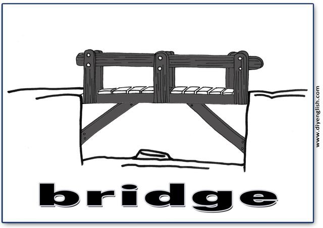 bridge – English word flashcard