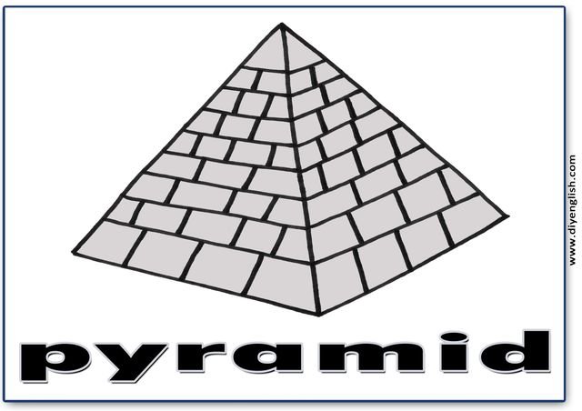 pyramid – English word flashcard