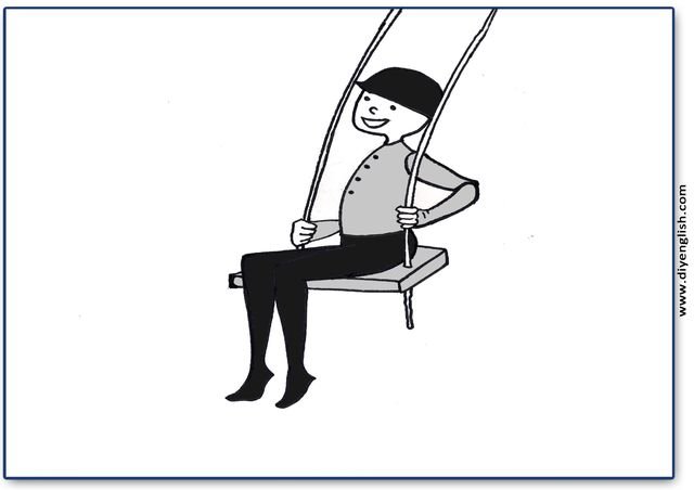 swing – Blank – colour & write flashcard