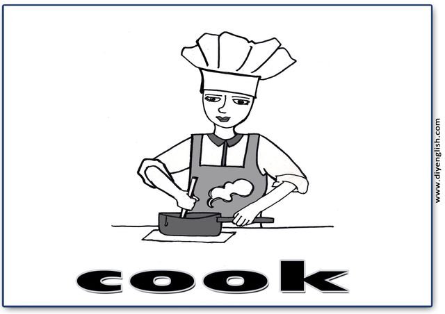 cook – English word flashcard