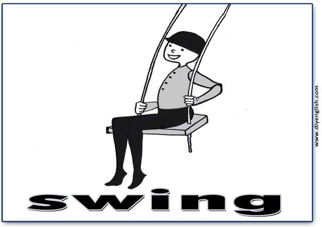 swing – English word flashcard